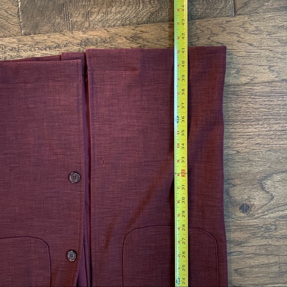 Burgundy ASOS Duster Jacket - Picture 3 of 4